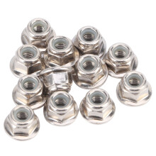 12-teiliges 4mm Reifen-Sicherungsmuttern-Set für RC-Modellautos, rutschfest, silberfarben