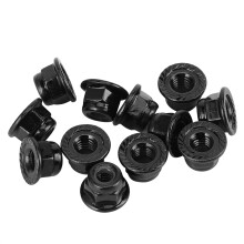 12 Stück rutschfeste Radschlossmuttern 4mm für 1/10 RC Auto Axial SCX10 TRX4 TRX6 (Schwarz)