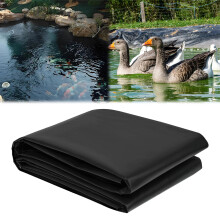 10 x 13 FT Pond Liner, 12 Mil LLDPE Fish Koi Lotus Liner for Garden Fountain Waterfall, Black Plastic Pool Padding