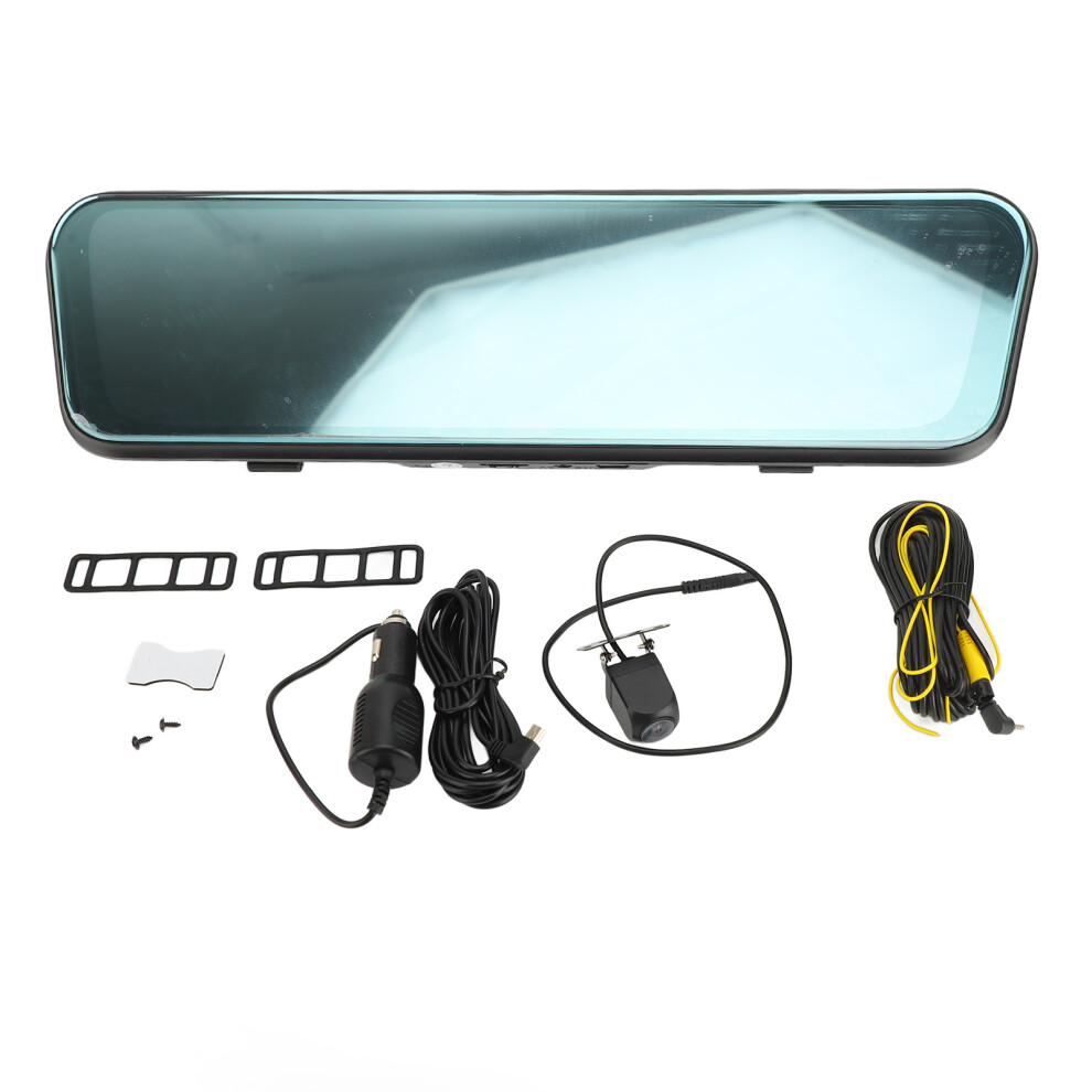 9.66In Rear View Mirror Dash Cam Touch Screen 2.5D 8320539788241