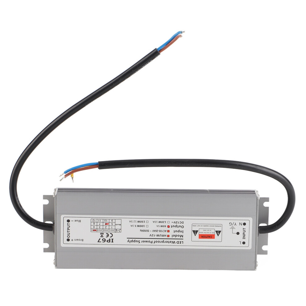 HRUW-60W-12V IP67 Waterproof Switch Power Supply