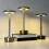 (Black) Rechargeable Cordless Desk Lamp with Stable Base Soft Glow Dimmable Touch Control Waterproof Modern 2