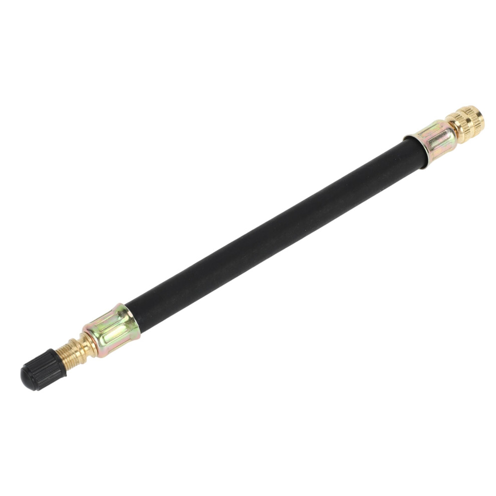 Tire Valve Stem Air Inflation Adaptor 180Mm Long Rubber Extension For Car And Truck Durable Design Black 6038364076601
