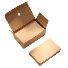 Kraft Paper Cards 100 Pack Blank Message Craft Cards 3x5 Inch Brown Cardboard DIY Gift Tags for Messages and Self-Design