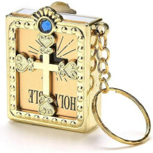 Fashion  Holy Bible ature Paper Spiritual  Jesus Keychain Keyring Medium Paper other gemstones