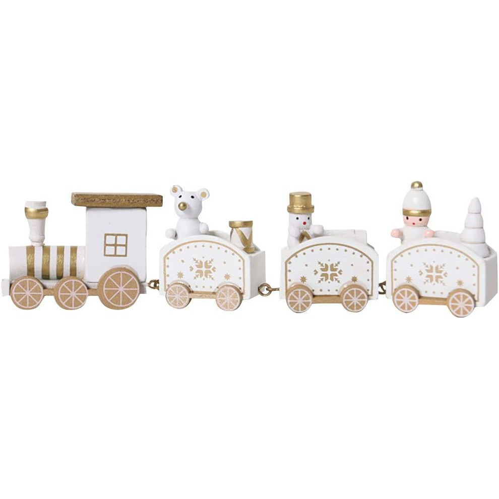 (A) Christmas Decorations Sale Clearance Four-Section Train Track Ornaments, Red, Green, Gold, Traditional Style, Hanging, Christmas, Birthday,
