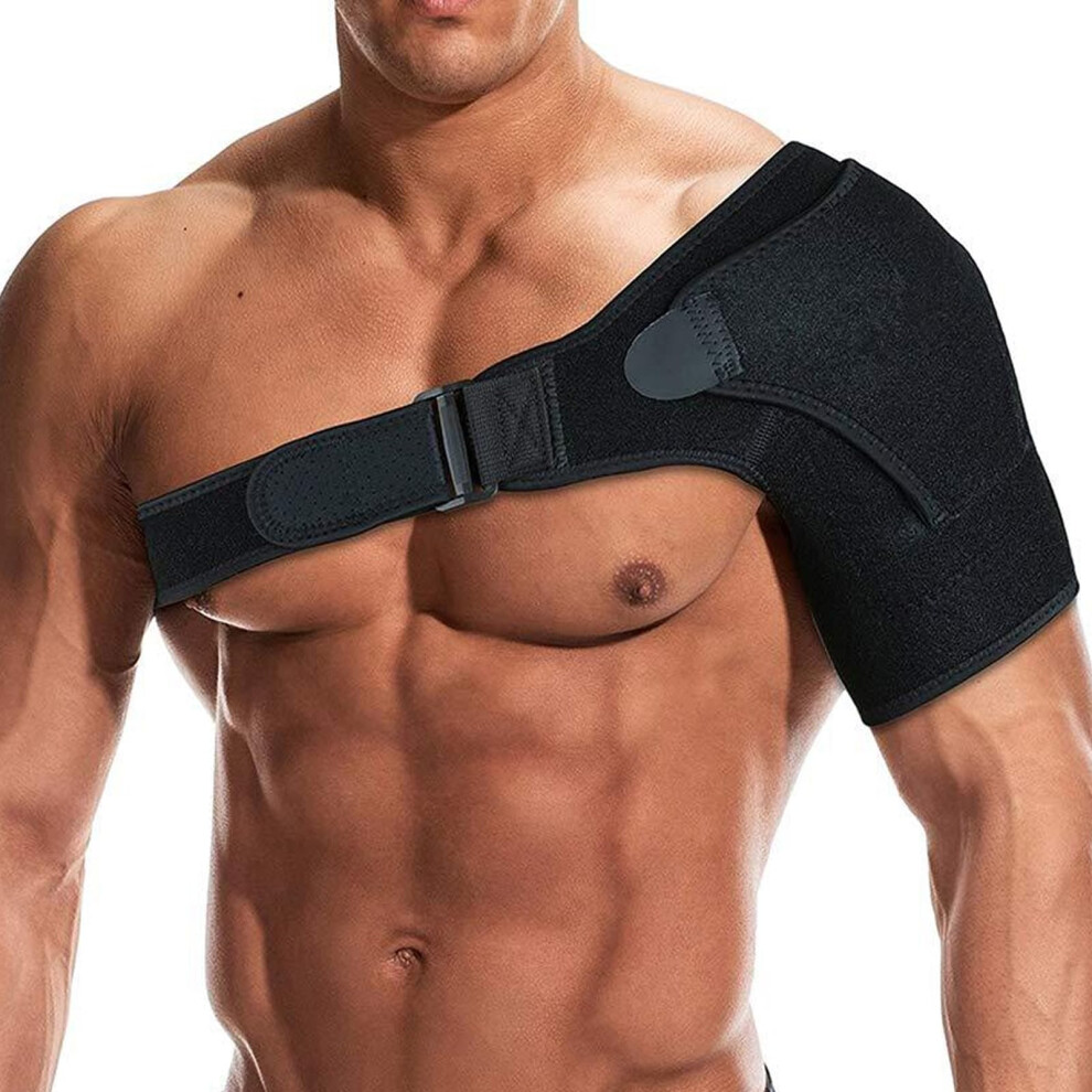 Shoulder Support Brace for Men and Women, Adjustable Rotator Cuff Strap for Dislocated Joints, Frozen Shoulder Pain Relief