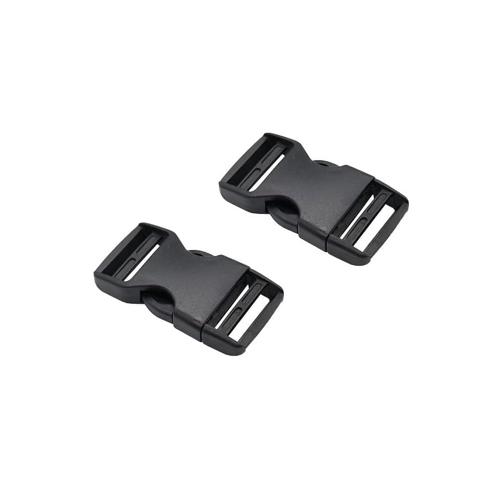 15Mm Plastic Clips Side Release Buckle For Luggage Rucksack Backpack Webbing Straps Accessories 2 Pack Black 6038364077196