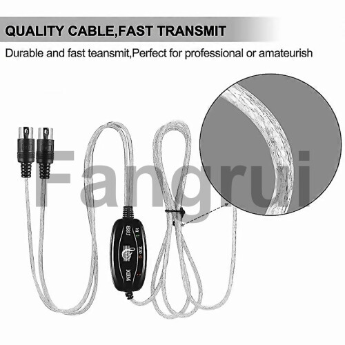 Για Usb To Midi Interface Μήκος καλωδίου προσαρμογέα ηλεκτρικού μετατροπέα πιάνου 1