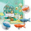 EleCharm Ayygift 6pcs Creative Cute Fish Cupboard Door Pull Handles Drawer Knobs Cabinet Ceramic 4
