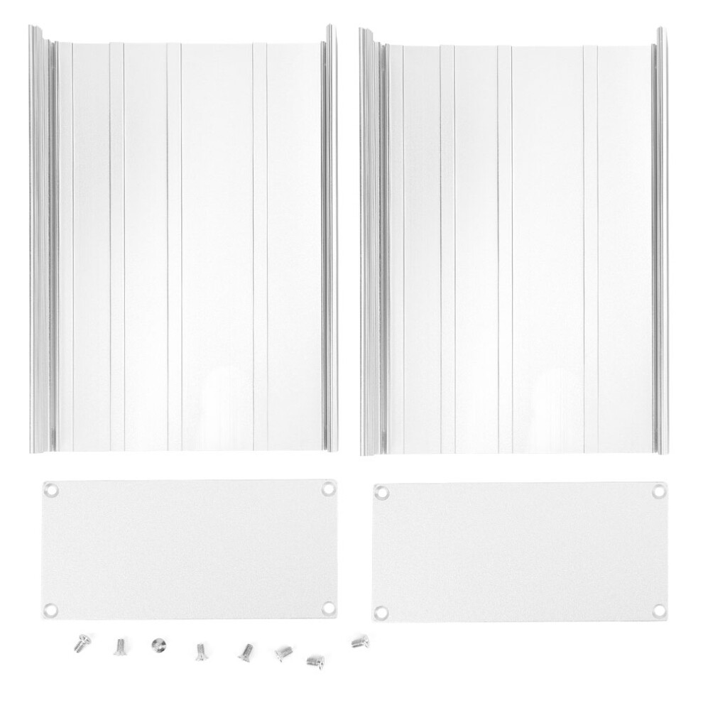 Aluminum Project Box Matte Silver DIY Electronic