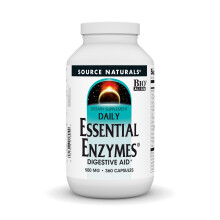 Source Naturals Essential Enzymes 500mg Bio -allineato Supplemento di enzimi multipli Supplemento di difesa a base di erbe per la costipazione del ga