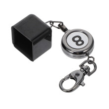 Keychain Snooker Pool Chalk Holder Black Lightweight Portable Billiard Chalk Accessory for Snooker Fans