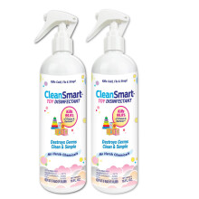 CleansMart speelgoed desinfecterende spray doodt 99,9% van de virussen en bacterin spoelen gratis 16 oz fles (pak van 2)