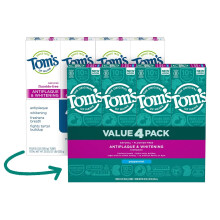 Tom's di Maine Fluoruro Antiplaque & Whitening Dentifricio Pepperint (5,5 once. 4 pk.)