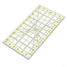 Two Tone Acrylic Patchwork Ruler for Quilting, 12-inch Size, Durable Material for Sewing Techniques
