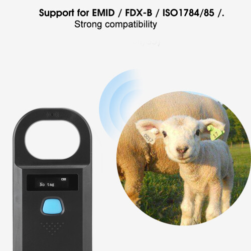Tierchips-Lesegerät mit klarem OLED-Bildschirm und USB-Datenspeicherung 2