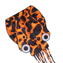 Orange-gekoppter Tintenfisch Drachen 4m Outdoor-Flugspielzeug, windresistent