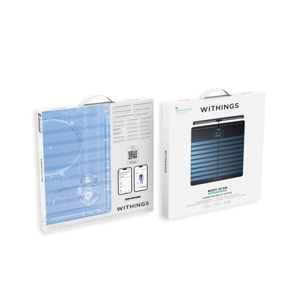 Withings Black Body Scales Digital Scale With Weight And Body Fat Measurement