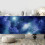 SIGNFORD Mural Galaxy Adesivo de parede removvel para quarto e sala de estar - 66 x 96 polegadas 4