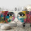 SIGNFORD Mural de parede colorido graffiti removvel papel de parede adesivo para quarto sala de estar - 66 x 96 polegadas 4