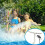 Energy Efficient Solar Powered Fountain for Pools with Remote Control, Stunning Visual Effects, and Durable Design 2