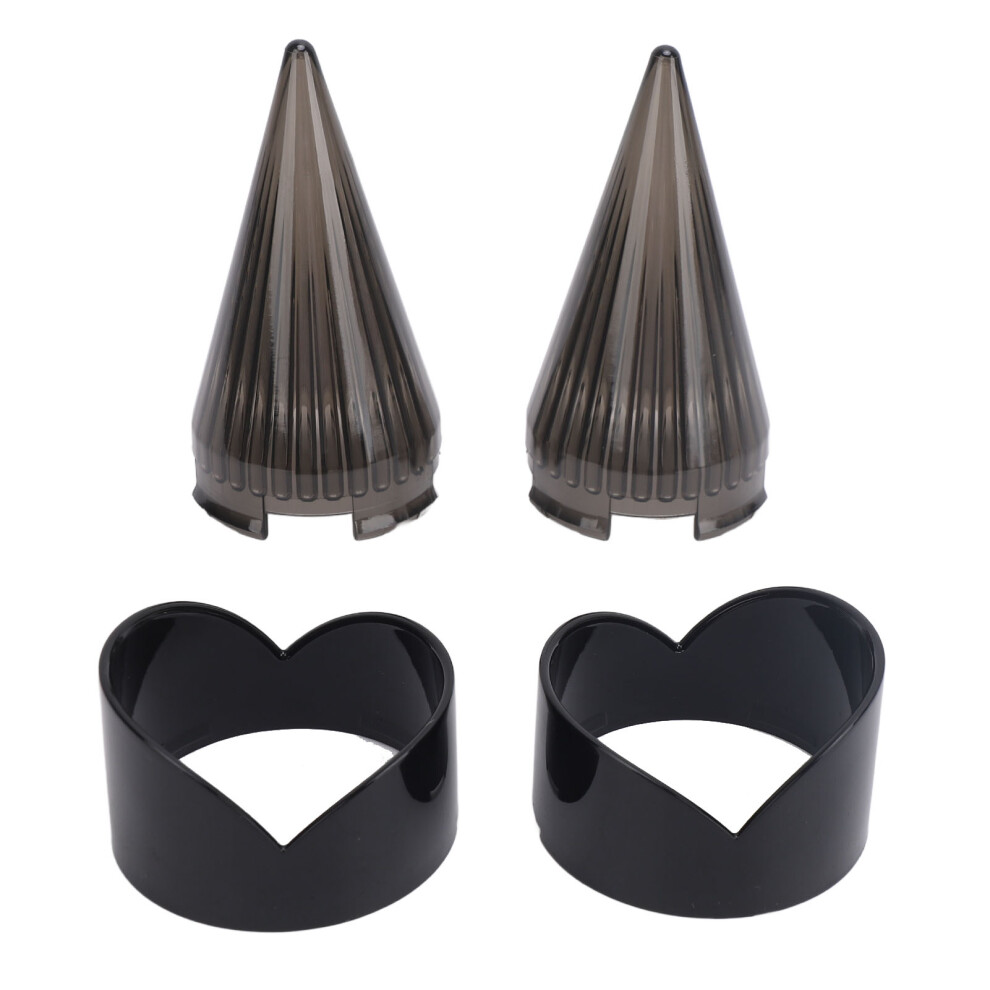 Pair Of Deluxe Bikes Turn Signal Lens Light/Black 8320539794068