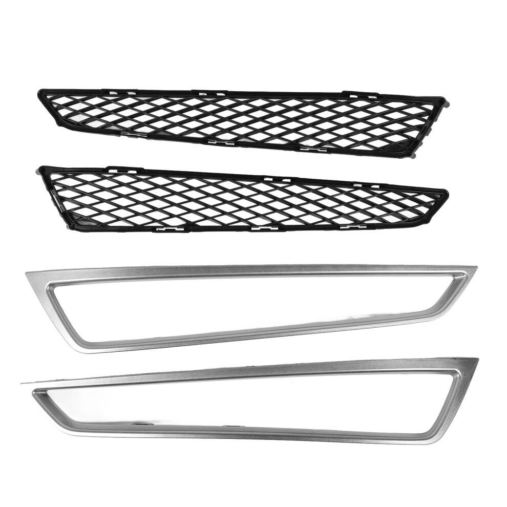 4Pcs Front Bumper Lower Grille Mesh And Molding 8320539794389
