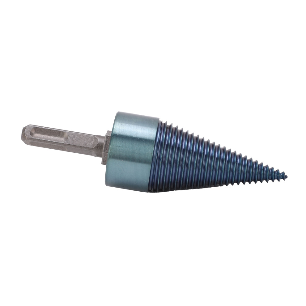 Firewood Split Drill Bit Square Shank BluePlated