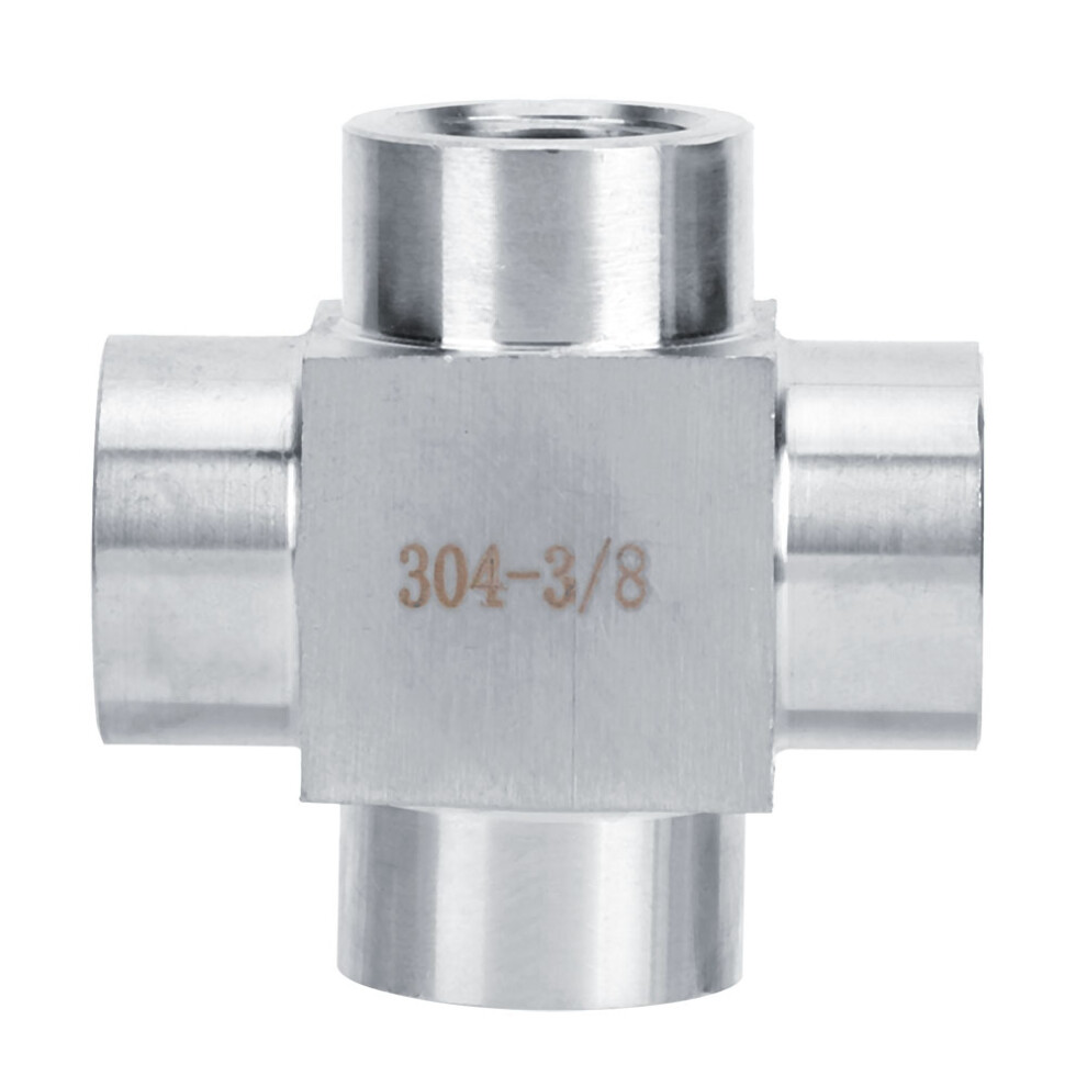304 Stainless Steel Tee 4-Way G3/8 Female Thread