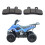 1 Pair Disc Brake Caliper Pad Semimetal Disc Brake 11