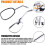 Universal 10mm/8mm Chrome Motorcycle Rearview Side Mirrors - Handle Bar End Mirrors 3