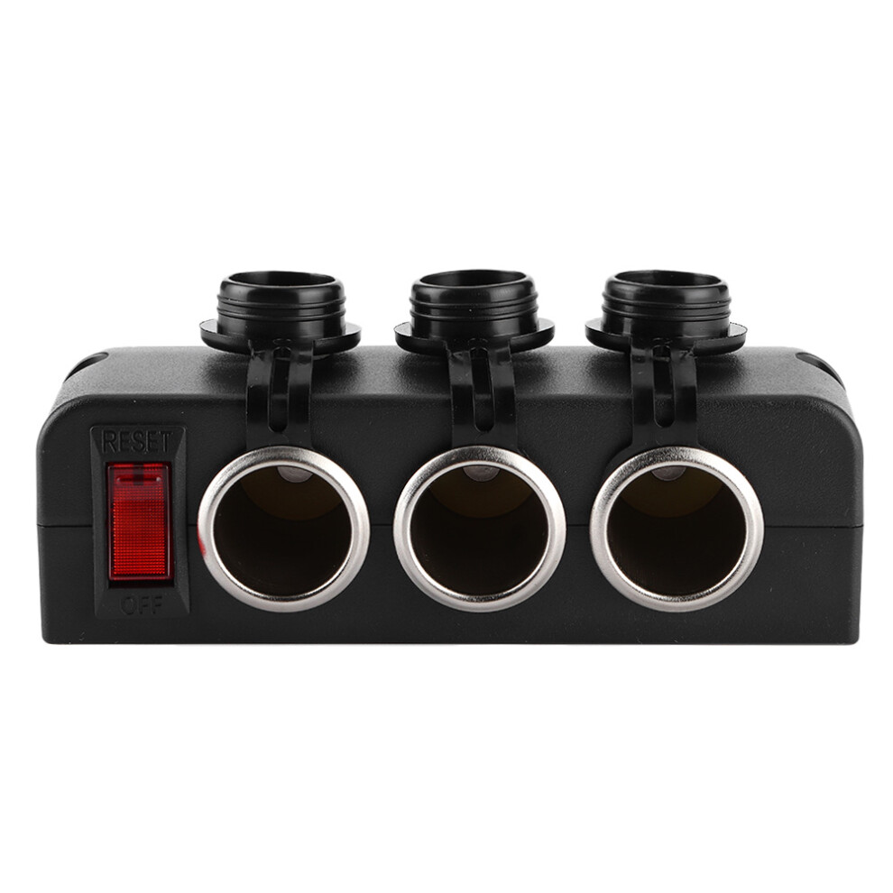 1224V Waterproof Car Cigar Lighter Adapter 16A, 3-Way Usb, Overload Protection 5001346288874