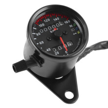 12V Retro Motorcycle Speedometer Tachometer Gauge, High Accuracy