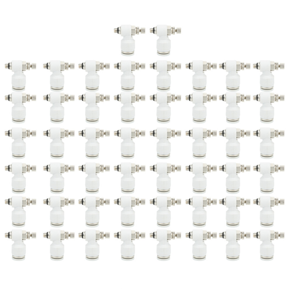 50Pcs Air Flow Control Valve Pneumatic White-image-OPC-PKB8697-NEW