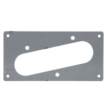Silber Acryl-Einzelschleifen-Humbucker-Rahmen für Gitarren- / Bass-Pickup