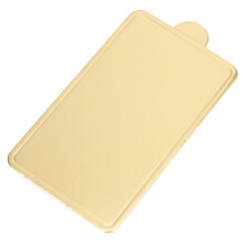Gold Rechteckige Mousse-Tortenplatte Kuchenteller 300 Stück 100x60mm Backhelfer