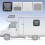 18x18in RV Exit Window Double Layered Rounded Push 12