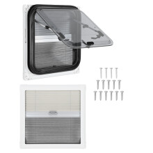 18x18in RV Exit Window Double Layered Rounded Push