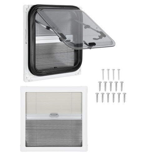18x18in RV Exit Window Double Layered Rounded Push