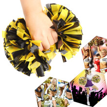 Pompoms für Gymnastik & Sport Lebendige bunte Handprops 28 cm Größe