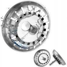 Set of 2 Stainless Steel Kitchen Sink Strainer Plugs, Compatible with Most Sinks_Special Gift