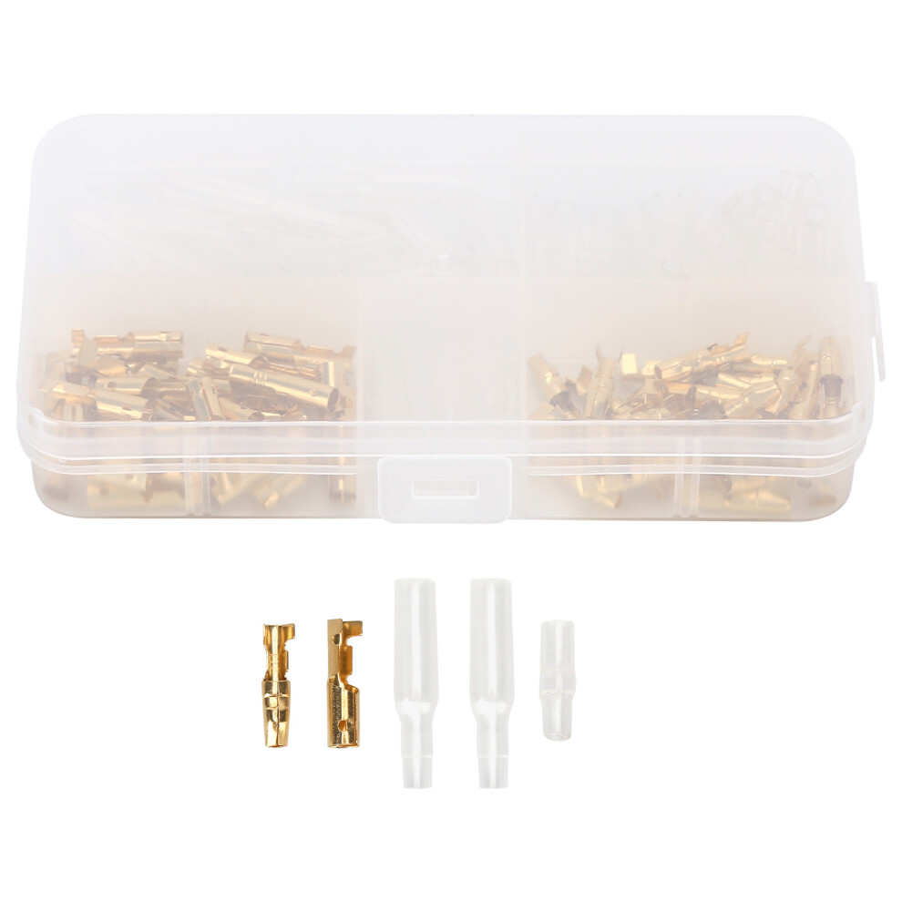 120Pcs Crimp Terminal 3.9mm Male Female Safe