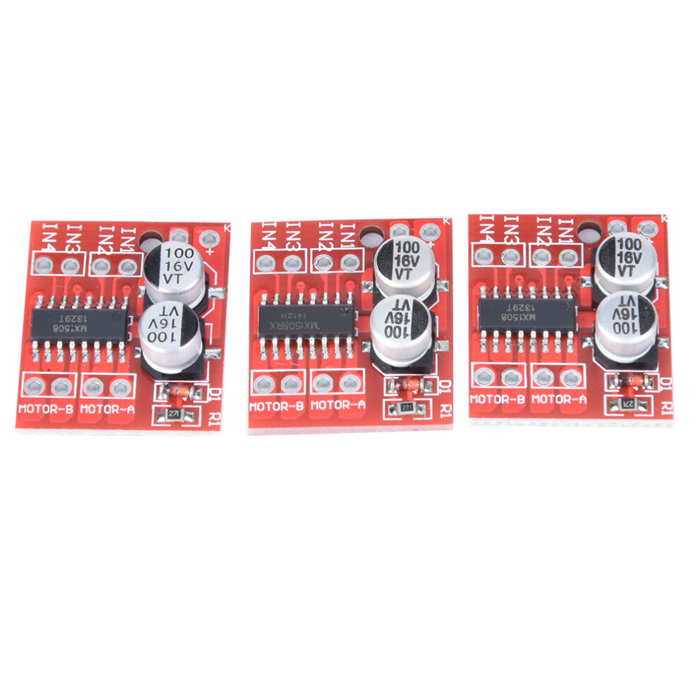 3pcs 1.5A 2-Way DC Motor Driver Module PWM Speed