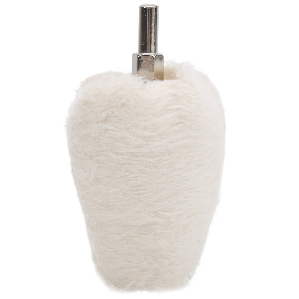 Cloth Polishing Wheel Cone Shape With Handle White