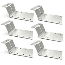 6 Pcs Aluminium Angle Connectors, Angle Mounting Material, Aluminium Profile T-Nut Screws, Construction Profile for DIY Projects 3D Printer_Special Gi