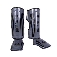 Boxing Shin Guards Adjustable Foam Padding Kick Pads for Kickboxing Muay Thai MMA Karate Taekwondo Grey L