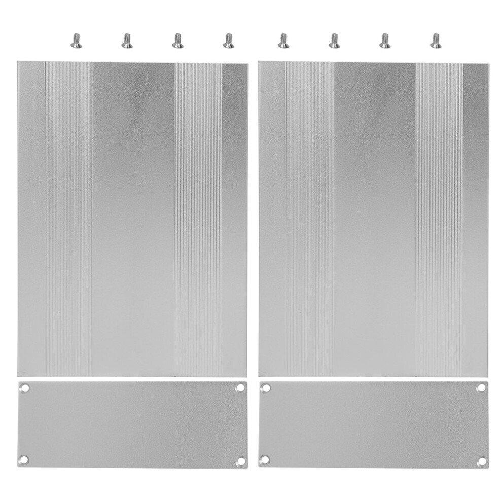 Aluminum Project Box Split Type Matte Silver