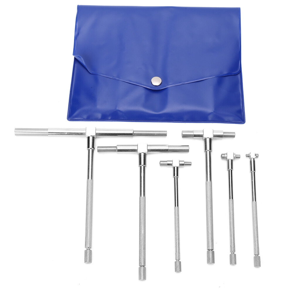 6Pcs Adjustable Inner Diameter Gauge TShaped Set