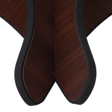 Wooden Guitar Stand for Ukulele & Violin, Dark Finish, Detachable Storage